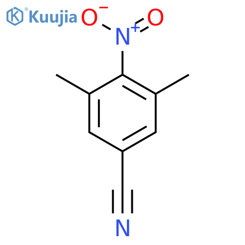 3,5-Dimethyl-4-nitrobenzonitrile structure