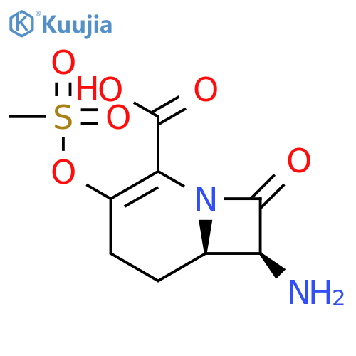 1-Azabicyclo[4.2.0]oct-2-ene-2-carboxylic acid, 7-amino-3-[(methylsulfonyl)oxy]-8-oxo-, trans- structure