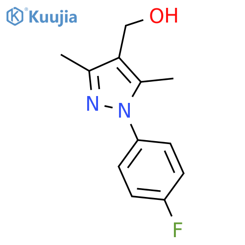 1-(4-Fluorophenyl)-3,5-dimethyl-1H-pyrazol-4-ylmethanol structure