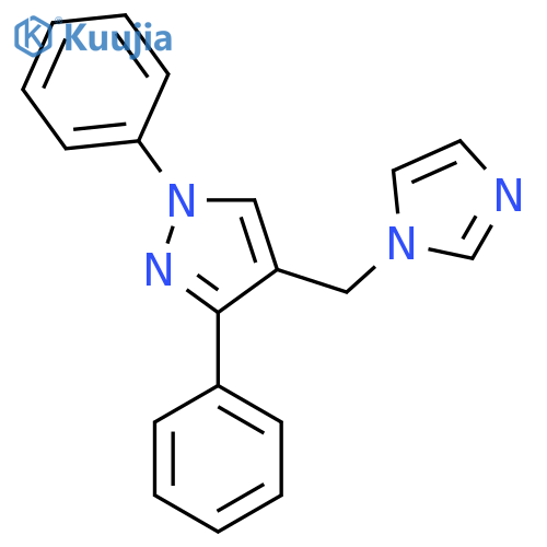 4-[(1H-imidazol-1-yl)methyl]-1,3-diphenyl-1H-pyrazole structure