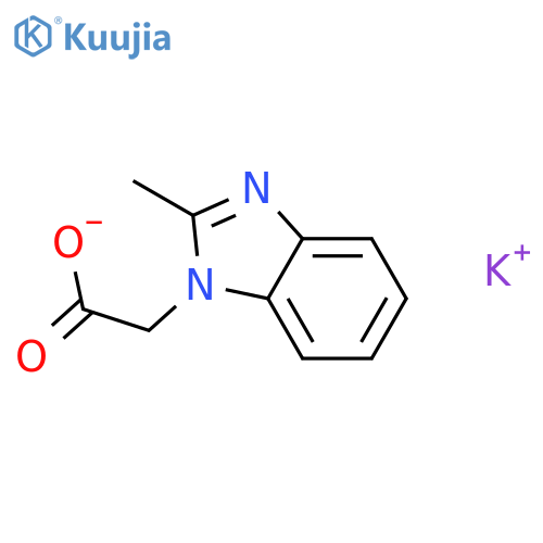 Potassium 2-(2-Methyl-1H-1,3-benzodiazol-1-yl)acetate structure