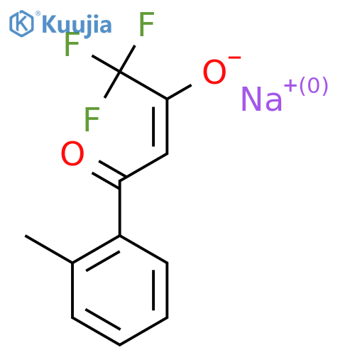 Sodium 1,1,1-Trifluoro-4-(2-methylphenyl)-4-oxobut-2-en-2-olate structure