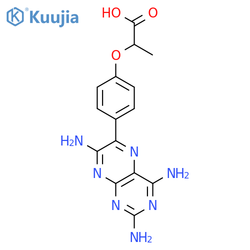 Propanoic acid, 2-[4-(2,4,7-triamino-6-pteridinyl)phenoxy]- structure