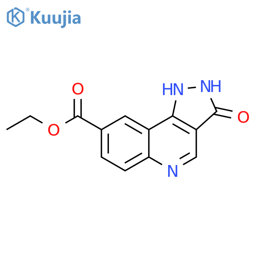 ethyl 3-oxo-1H,2H,3H-pyrazolo[4,3-c]quinoline-8-carboxylate structure