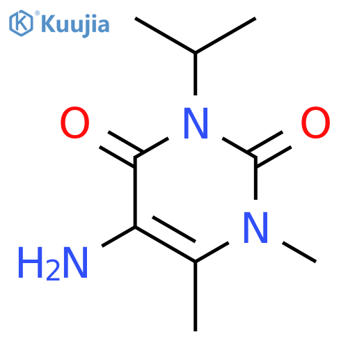 5-amino-1,6-dimethyl-3-propan-2-ylpyrimidine-2,4-dione structure
