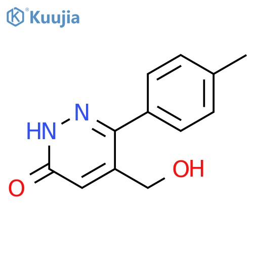 5-(hydroxymethyl)-6-(4-methylphenyl)-3(2H)-Pyridazinone structure