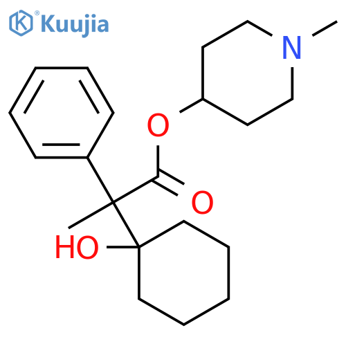 Benzeneacetic acid, a-(1-hydroxycyclohexyl)-,(1-methyl-4-piperidinyl)methyl ester structure