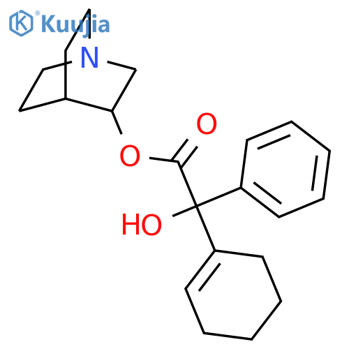 Benzeneacetic acid, a-1-cyclohexen-1-yl-a-hydroxy-,1-azabicyclo[2.2.2]oct-3-yl ester structure