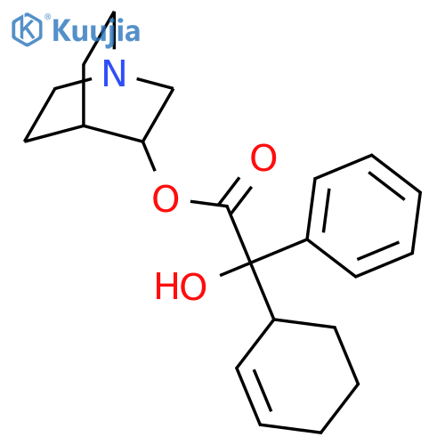 Benzeneacetic acid, a-2-cyclohexen-1-yl-a-hydroxy-,1-azabicyclo[2.2.2]oct-3-yl ester structure