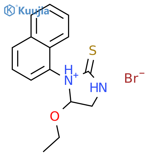 2-Imidazolidinethione,5-ethoxy-1-(1-naphthalenyl)-, hydrobromide (1:1) structure
