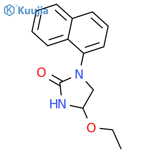 2-Imidazolidinone,4-ethoxy-1-(1-naphthalenyl)- structure