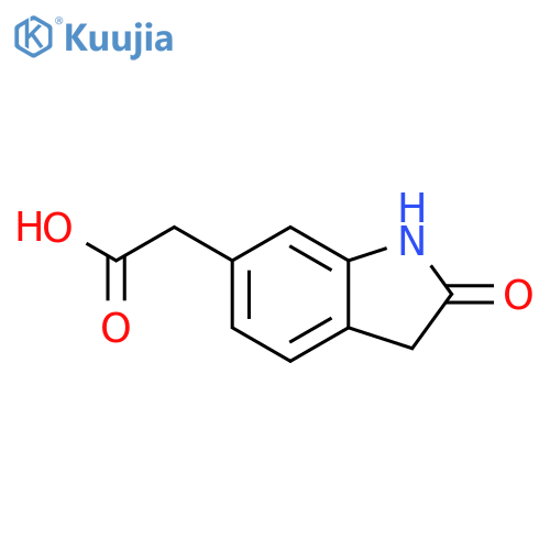 2-(2-Oxo-2,3-dihydro-1H-indol-6-yl)acetic Acid structure