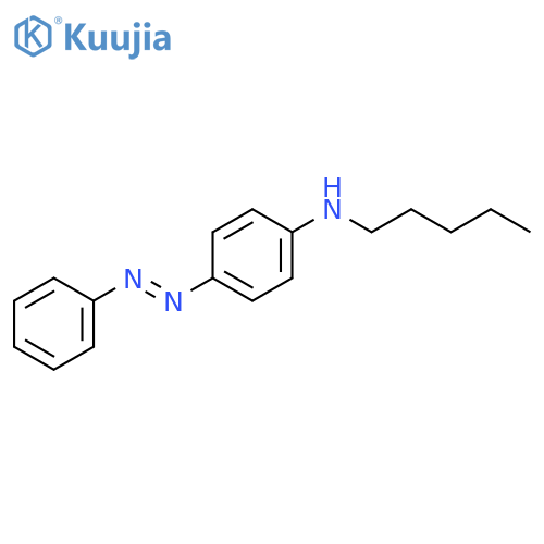 Benzenamine, N-pentyl-4-(phenylazo)- structure