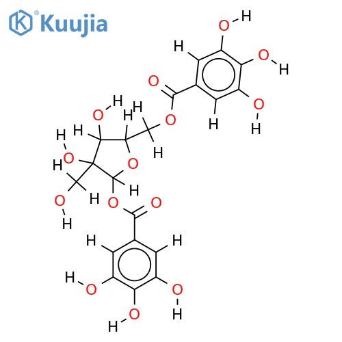 1,5-di-O-galloyl-beta-D-hamamelofuranose structure