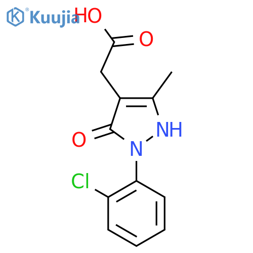 1-(2-Chloro-phenyl)-5-hydroxy-3-methyl-1H-pyrazol-4-yl-acetic Acid structure