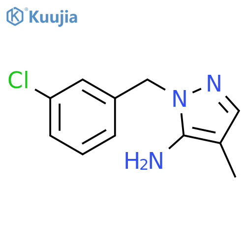 1-(3-Chlorobenzyl)-4-methyl-1H-pyrazol-5-amine structure