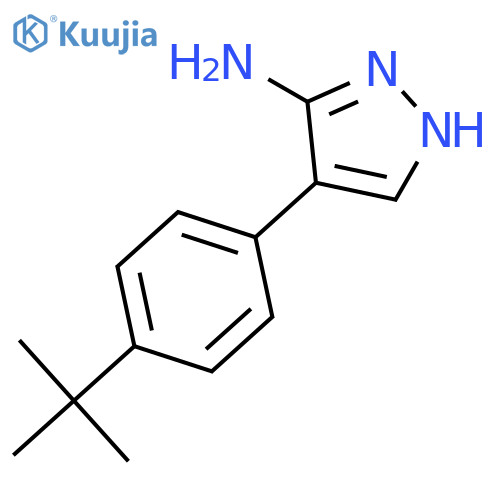 4-(4-Tert-Butylphenyl)-1H-pyrazol-3-amine structure