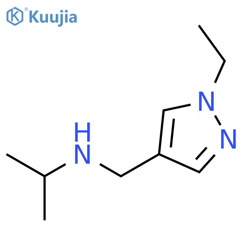 N-(1-Ethyl-1H-pyrazol-4-yl)methyl-N-isopropylamine structure