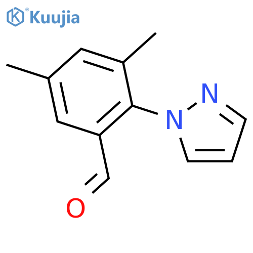 3,5-Dimethyl-2-(1H-pyrazol-1-yl)benzaldehyde structure