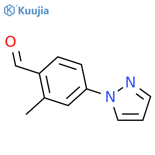 2-Methyl-4-(1H-pyrazol-1-yl)benzaldehyde structure