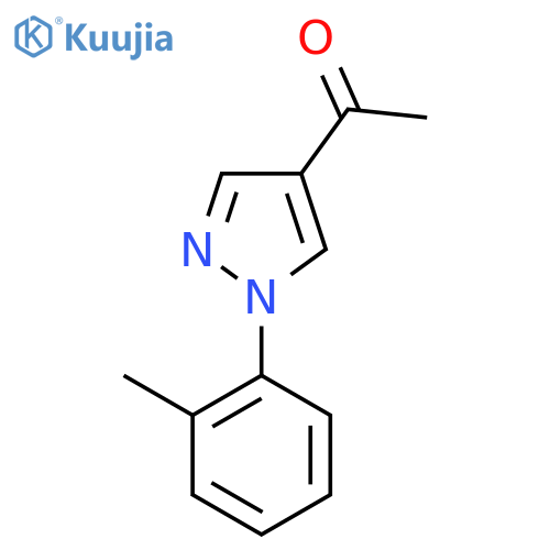 1-1-(2-Methylphenyl)-1H-pyrazol-4-ylethanone structure