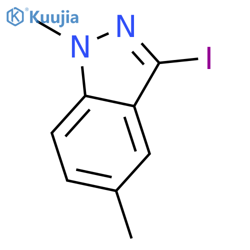 3-Iodo-1,5-dimethyl-1H-indazole structure