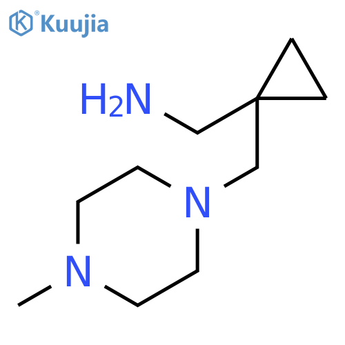 (1-((4-Methylpiperazin-1-yl)methyl)cyclopropyl)methanamine structure