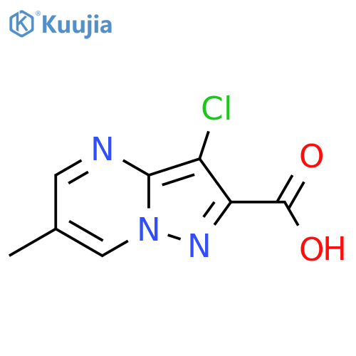 3-Chloro-6-methylpyrazolo1,5-apyrimidine-2-carboxylic Acid structure