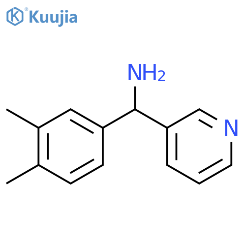 1-(3,4-Dimethylphenyl)-1-(3-pyridinyl)methanamine structure