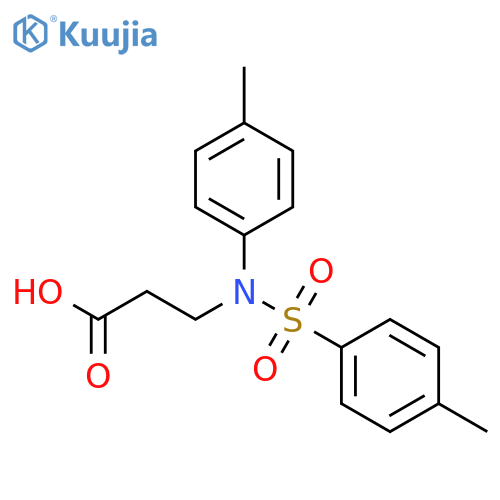 3-(4-Methyl-N-(p-tolyl)phenylsulfonamido)propanoic acid structure