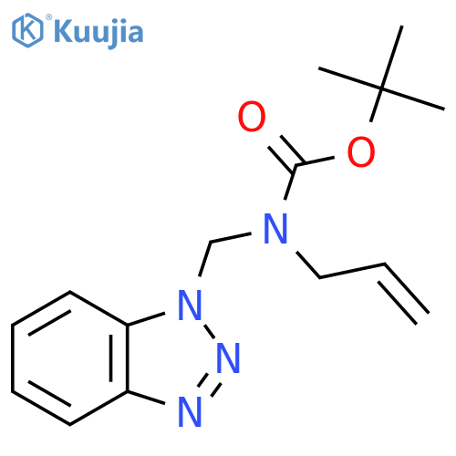 tert-Butyl (1H-Benzod1,2,3triazol-1-yl)methyl(allyl)carbamate structure
