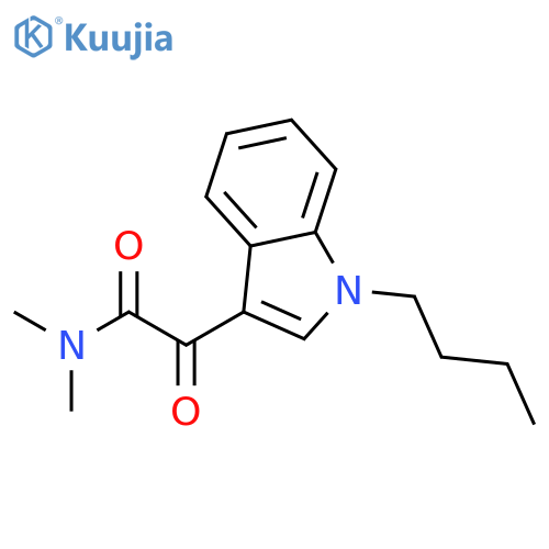 1H-Indole-3-acetamide,1-butyl-N,N-dimethyl-a-oxo- structure