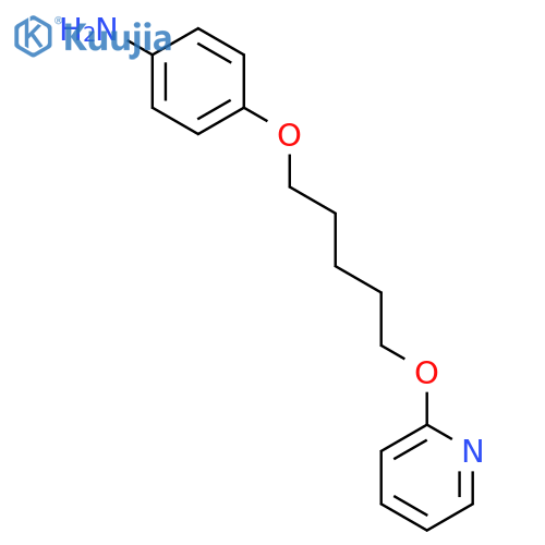 Benzenamine,4-[[5-(2-pyridinyloxy)pentyl]oxy]- structure