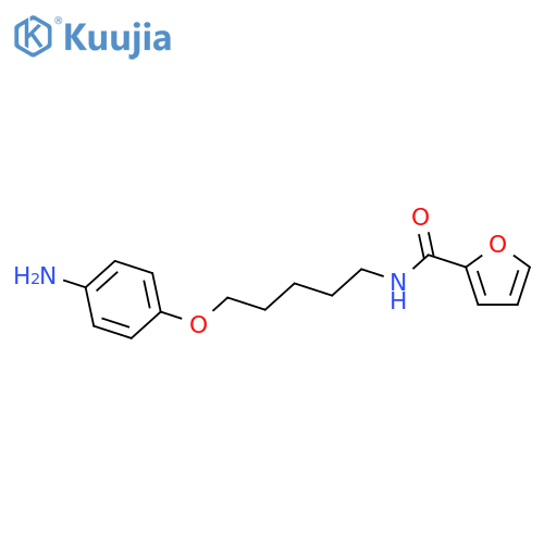 2-Furancarboxamide,N-[5-(4-aminophenoxy)pentyl]- structure