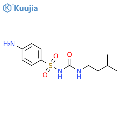 1-(4-Aminobenzene)sulfonyl-3-(3-methylbutyl)urea structure