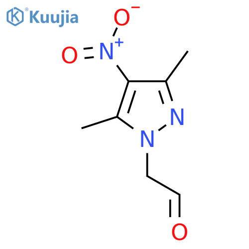 2-(3,5-dimethyl-4-nitro-1H-pyrazol-1-yl)acetaldehyde structure