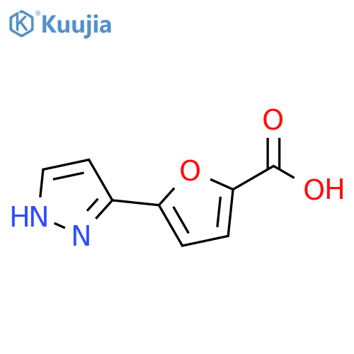 5-(1H-Pyrazol-3-yl)-furan-2-carboxylic acid structure