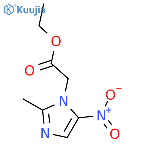 1H-Imidazole-1-aceticacid, 2-methyl-5-nitro-, ethyl ester structure