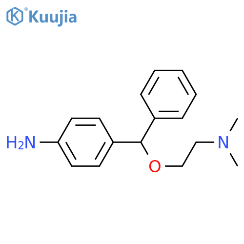 4-((2-(dimethylamino)ethoxy)(phenyl)methyl)aniline structure