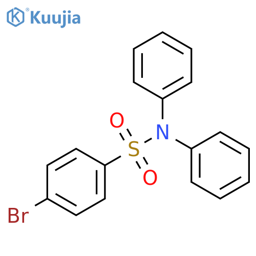 Benzenesulfonamide, 4-bromo-N,N-diphenyl- structure