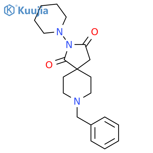 2,8-Diazaspiro[4.5]decane-1,3-dione,8-(phenylmethyl)-2-(1-piperidinyl)- structure