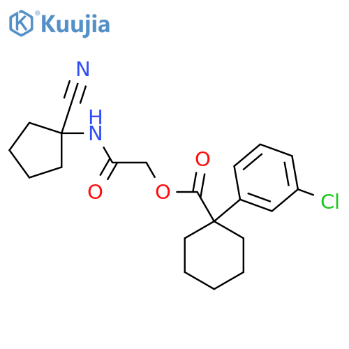 [(1-Cyanocyclopentyl)carbamoyl]methyl 1-(3-chlorophenyl)cyclohexane-1-carboxylate structure