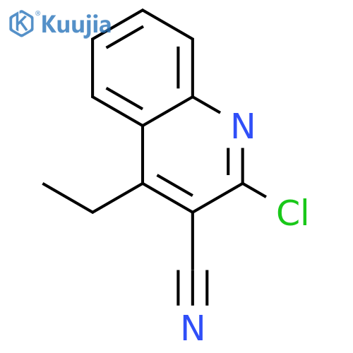 2-Chloro-4-ethylquinoline-3-carbonitrile structure