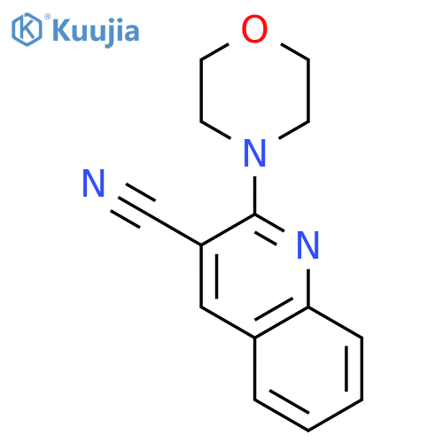 3-Quinolinecarbonitrile, 2-(4-morpholinyl)- structure