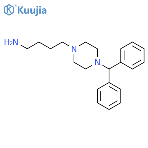 4-(4-benzhydrylpiperazin-1-yl)butan-1-amine structure