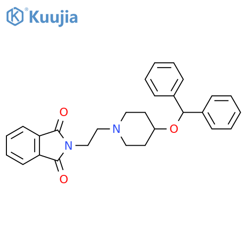 2-(2-(4-(benzhydryloxy)piperidin-1-yl)ethyl)isoindoline-1,3-dione(WXG00951) structure