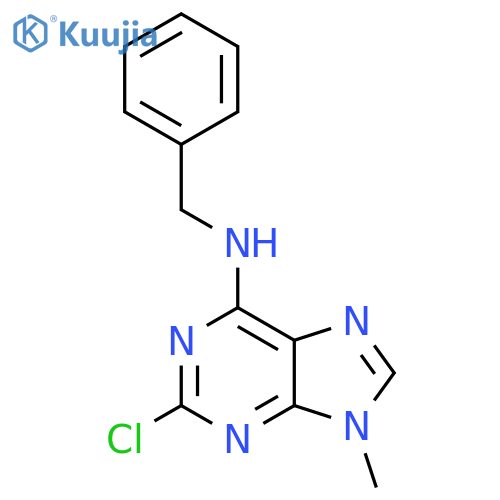 2-Chloro-9-methyl-6-(benzylamino)purine structure