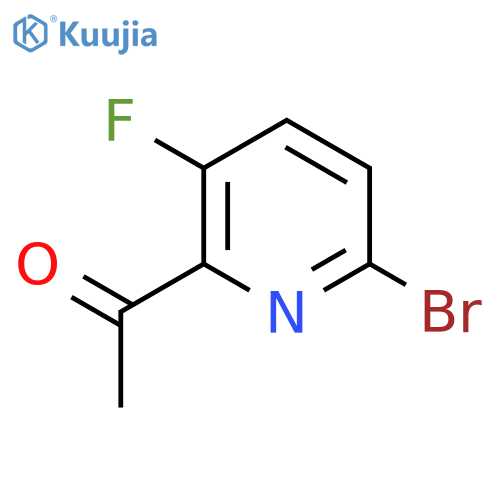 1-(6-Bromo-3-fluoropyridin-2-yl)ethan-1-one structure