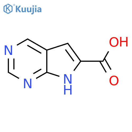7H-Pyrrolo[2,3-d]pyrimidine-6-carboxylic acid structure