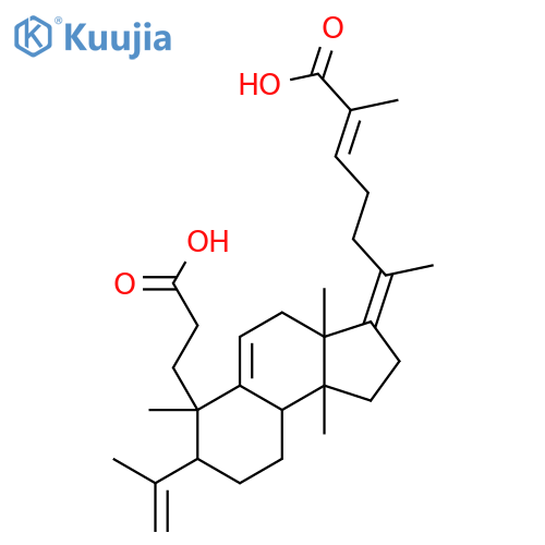 1H-Benz[e]indene-6-propanoicacid,3-[(4Z)-5-carboxy-1-methyl-4-hexen-1-ylidene]-2,3,3a,4,6,7,8,9,9a,9b-decahydro-3a,6,9b-trimethyl-7-(1-methylethenyl)-,(3Z,3aS,6S,7S,9aS,9bS)- structure